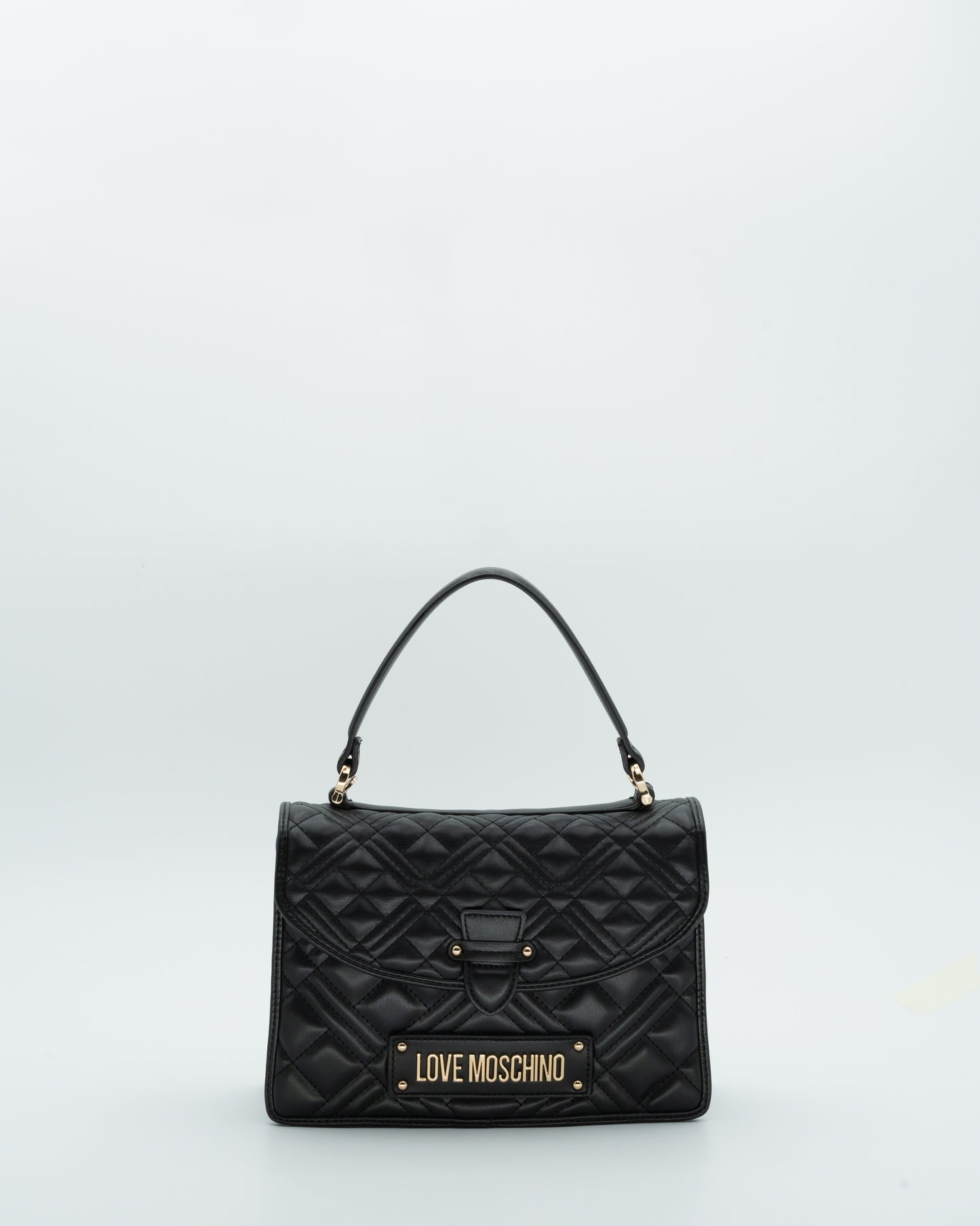 Borsa cartella trapuntata con tracolla - LOVE MOSCHINO