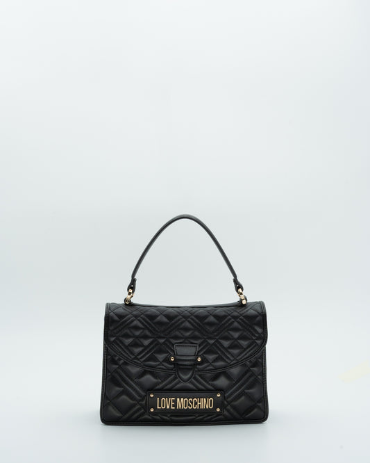 Borsa cartella trapuntata con tracolla - LOVE MOSCHINO