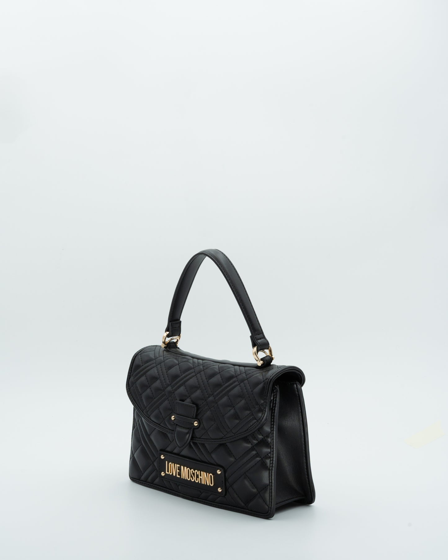 Borsa cartella trapuntata con tracolla - LOVE MOSCHINO