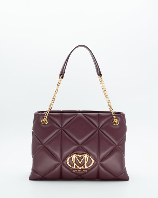 Shopper trapuntata embossed - LOVE MOSCHINO